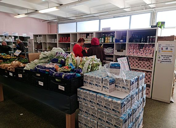 Rayonnage des denrées